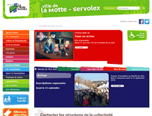 Tablet Screenshot of mairie-lamotteservolex.fr